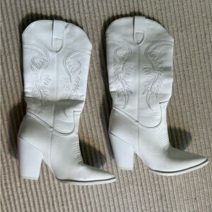 White Western Cowboy Boots